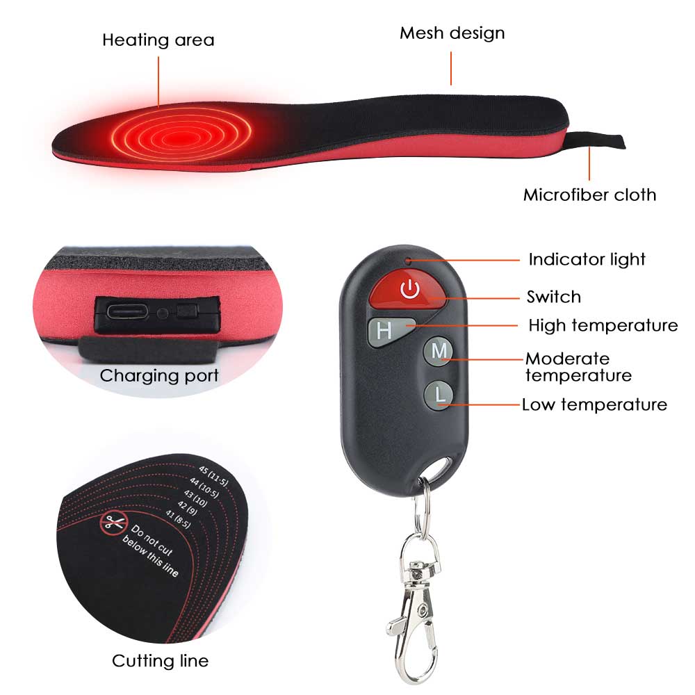 Heated Insoles 2100mAh 