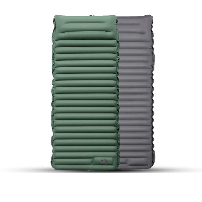 AEROSLUMBER - Ultralight Air Mattress with Built-in Foot Pump | 10cm Thick