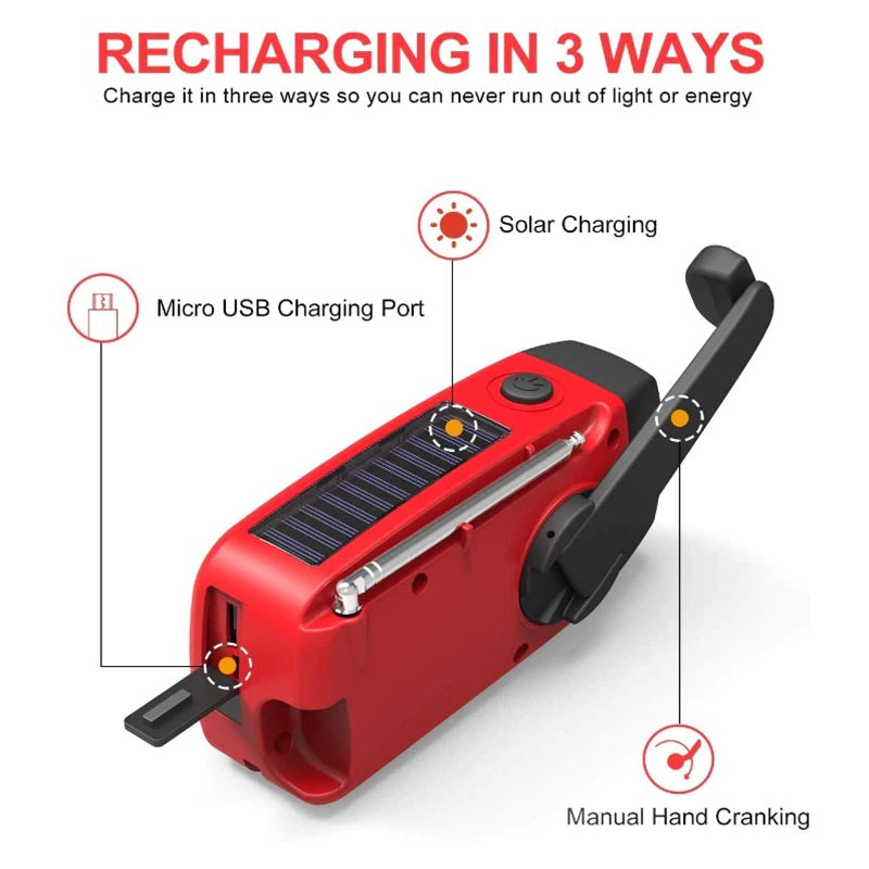 REDPINE - 2000mAh Emergency Radio 